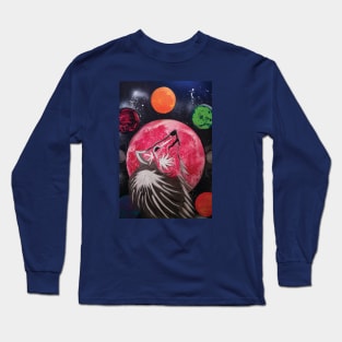 Wolf Painting Long Sleeve T-Shirt